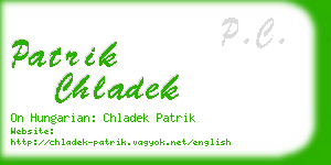 patrik chladek business card
